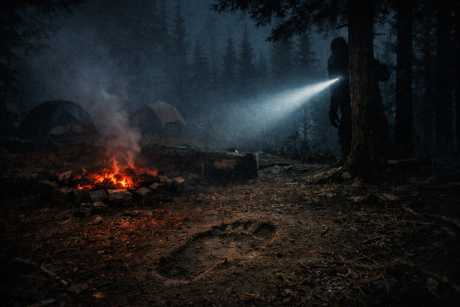The Heavy Footsteps Beyond the Tree Line