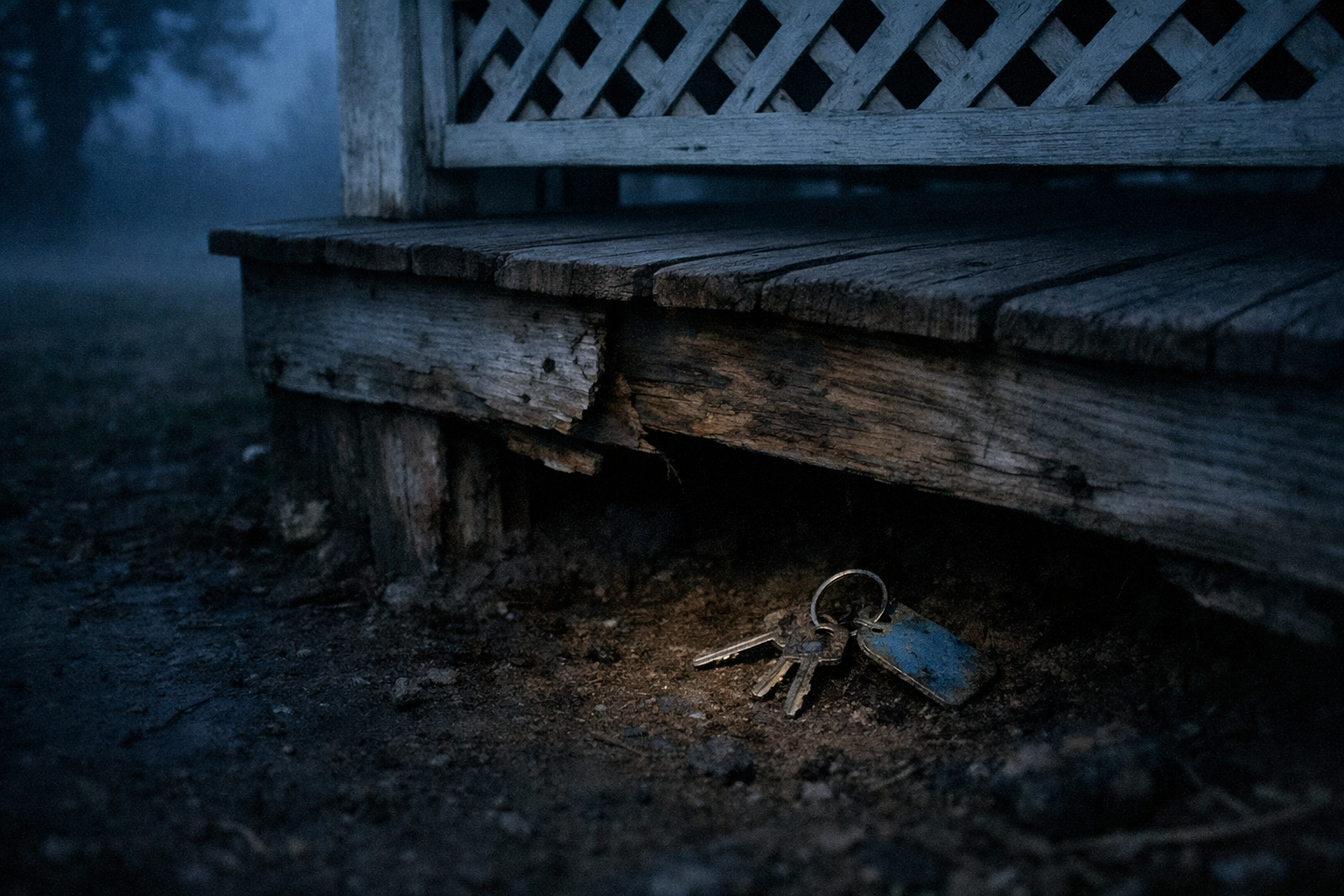 She Dreamed of the Missing Keys Under the Porch