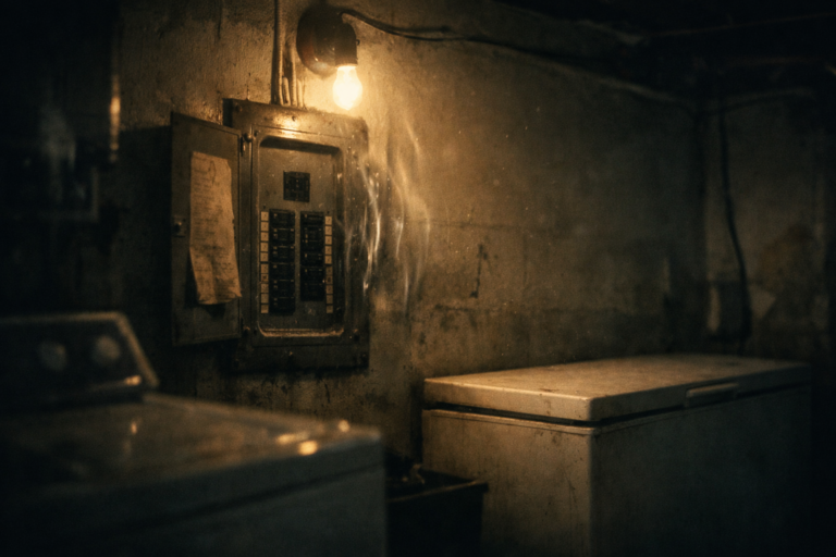 The Breaker Box Hummed Like Someone Speaking