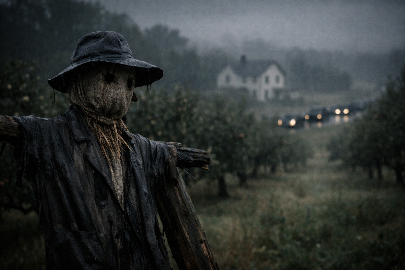 The Orchard Scarecrow Moved Only During Funerals