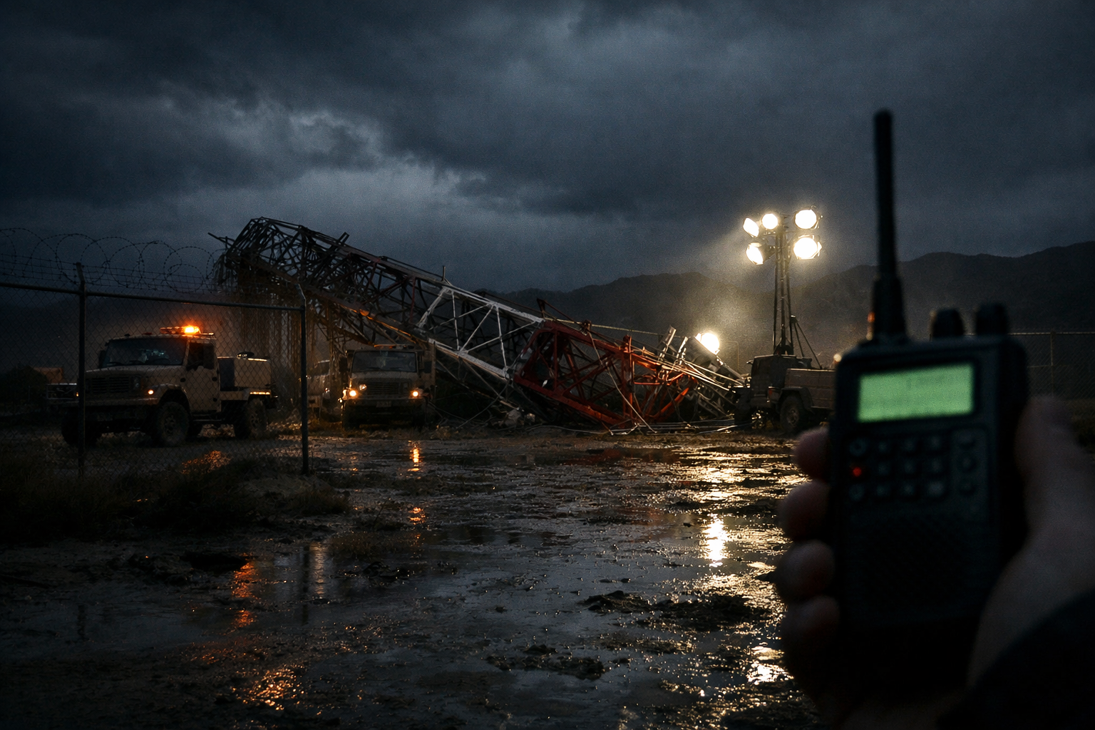 The Radio Tower Kept Transmitting After It Fell
