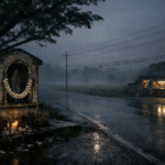 The Roadside Shrine Had Fresh Flowers Every Morning