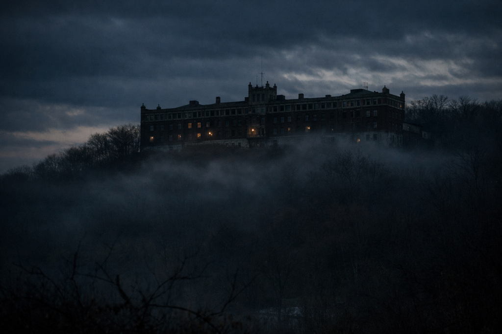 Nightfall at Waverly Hills Sanatorium